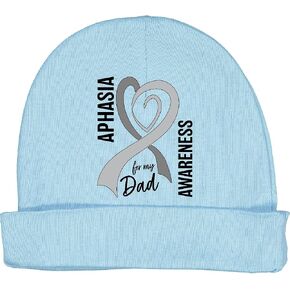 inktastic Aphasia Awareness for My Dad Baby Beanie Hat in Saudi Arabia