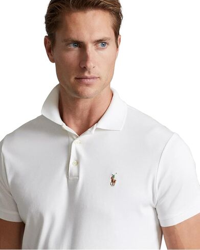 Polo Ralph Lauren Men Medium Fit Interlock Polo Shirt, GreenHtr, XXL in Saudi Arabia