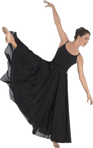 EUROTARD Womens Voluminous Full Length Triple Panel Praise Skirt 13674 in Saudi Arabia