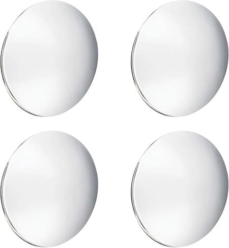 Speedway Motors Baby Moon Chrome Hubcaps for Smooth Steel Wheels, Set of 4, Fit 15" Smooth Steel Wheels and Feature Snap-In Assembly, Caps are 8-1/4" O.D in Saudi Arabia