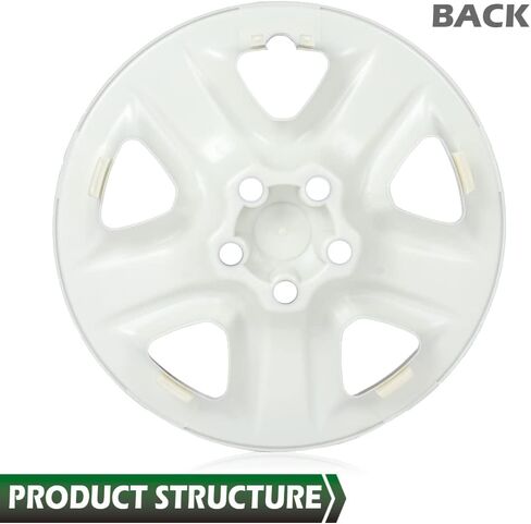 Grand Orange 17 "Hubcap Covers 1pcs ، يغطي غطاء محور الجلد البديل للسيارات متوافقًا مع 2006-2011 Toyota Rav4 ، Toyota Rav4 2012 (البنزين) in Kuwait