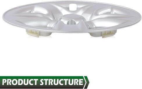 Grand Orange 17 "Hubcap Covers 1pcs ، يغطي غطاء محور الجلد البديل للسيارات متوافقًا مع 2006-2011 Toyota Rav4 ، Toyota Rav4 2012 (البنزين) in Kuwait