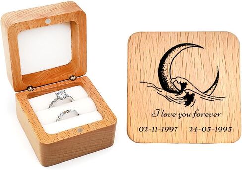 Engraved His & Hers Matching Purple CZ Heart Tungsten Wedding Rings Set, Size 5-13 in Saudi Arabia