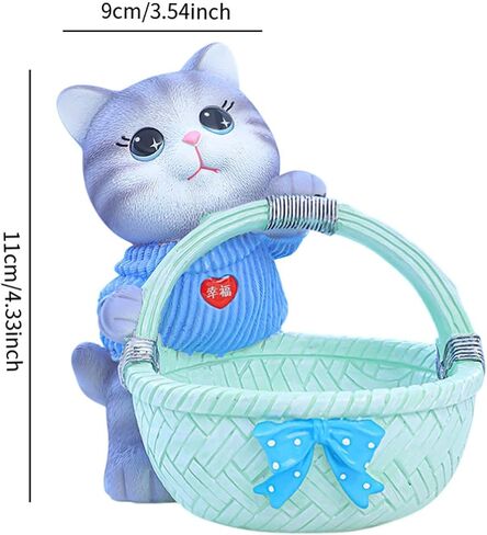 Cat Tray Resin Statue Tray Home Decor Modern Candy Dish Key Bowl Cat Figure for Cabinet Bedroom Shelf Candy Jewelry, Style A in Saudi Arabia