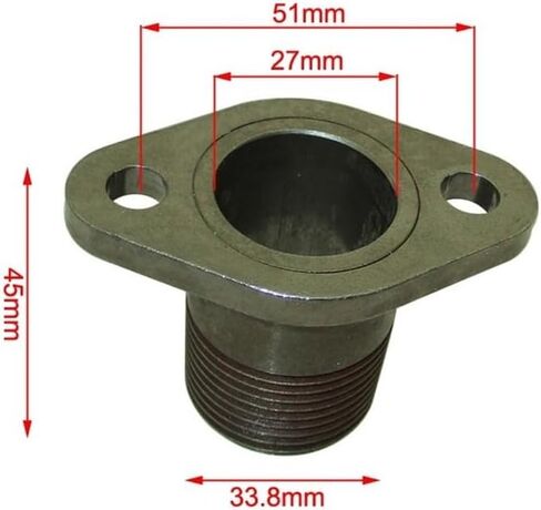 شفة محول العادم الملولبة لشفة Harbo for Freigh for Predato 420cc Go Kart Mini Bike Parts in Saudi Arabia