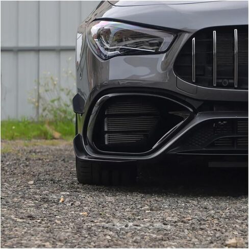 CLA 45 FOG LAMP GRILLE TRIM AIR Blade متوافق مع Benz C118 W118 CLA45 AMG 2020-2023 المفسد الجانبي الأمامي المفسد الكانارد (6 أجزاء) in Kuwait