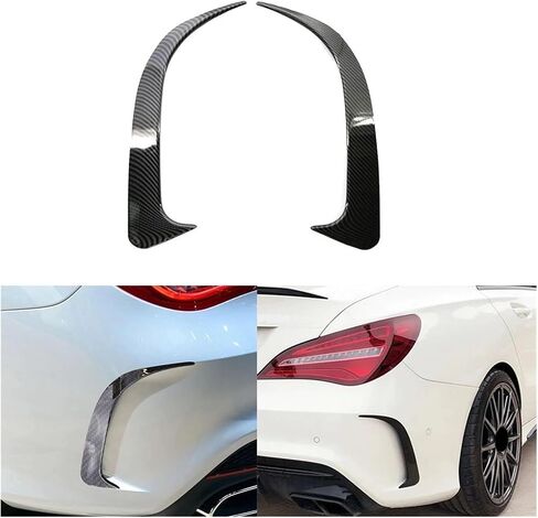 6pcs Carbon Car Car Plumper Spoiliter Side Side Air Vent Canard Trim Kit متوافق مع Benz CLA CLA200 220 250 260 2016-2019 ، Binbin06792 Store in Kuwait