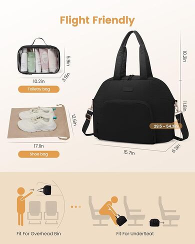 حقيبة Lovevook Gym for Women 3pcs Buffer Duffle Bag للسفر Soprt Workender و Tote بين عشية وضحا in Kuwait