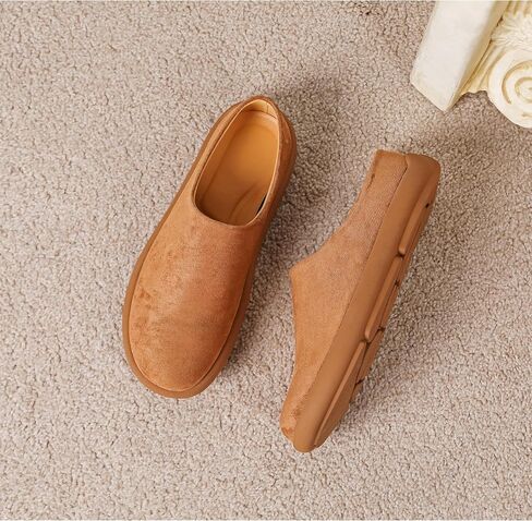 LCQL Men Breathable Slides Slipper Leather Mules and Clog Summer Outdoor Indoor Flat Loafers Size 7-12 in Kuwait