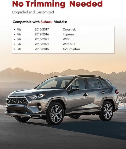 سجادات أرضية YHTAUTO تناسب 2016-2017 Subaru Crosstrek، 2012-2016 Impreza، 2015-2021 WRX، 2013-2015 XV Crosstrek، سجادات سيارة TPE مقاومة للماء وعديمة الرائحة، بطانة للصف الأمامي والثاني in Saudi Arabia