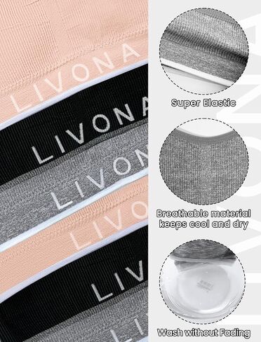 Livona Training Bras for Girls-Sports Bra for Teen Wireless Fitness Padded Everyday Bralette Crop Cami Tank Top(6-14) in Saudi Arabia