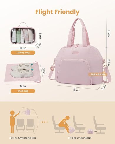 حقيبة Lovevook Gym for Women 3pcs Buffer Duffle Bag للسفر Soprt Workender و Tote بين عشية وضحا in Kuwait