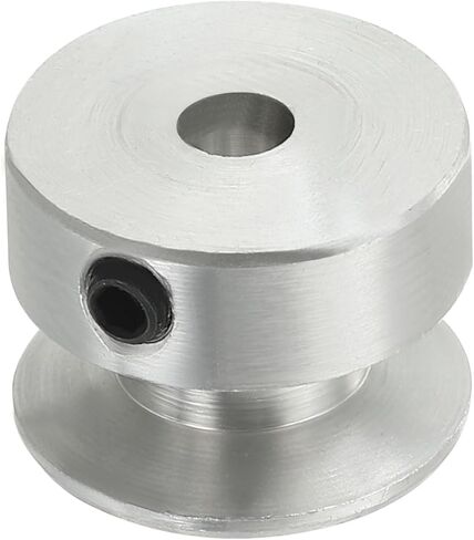 بكرة حزام على شكل حرف V من باتيكل، تجويف ثابت 8 مم 20 مم ضياء خارجي عجلة بكرة أخدود واحدة من سبائك الألومنيوم على شكل حرف V لبكرة محرك لعمود المحرك 1-3 مم حزام دائري من البولي يوريثان in Kuwait