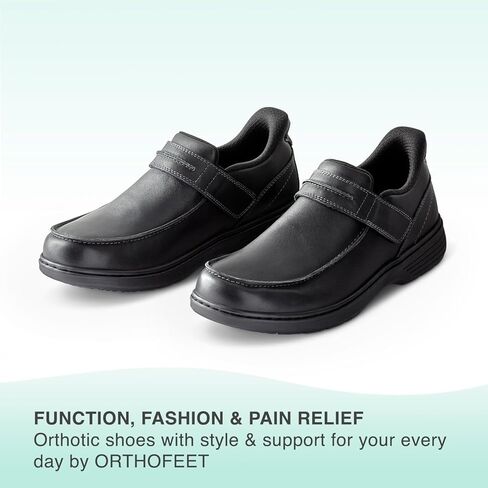 Orthofeet Men's Orthopedic Xavier Hands-Free Slip On Casual Shoes in Saudi Arabia