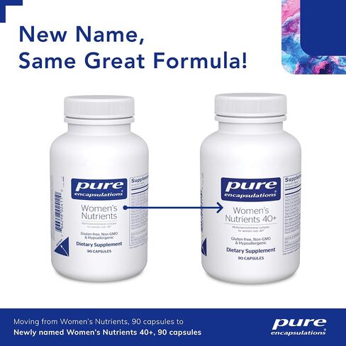 Pure Encapsulations Women's Nutrients 40+ - Multivitamin for Women Over 40 to Support Urinary Tract Health, Breast Cell Health & Eye Integrity* - with Vitamin C, E & A - 180 Capsules in Saudi Arabia