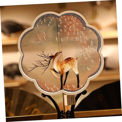Happyyami DIY Fan 4pcs Chinese Plastic Frames for Hand Fan Making Butterfly Crown Shapes Wedding Decor in Saudi Arabia