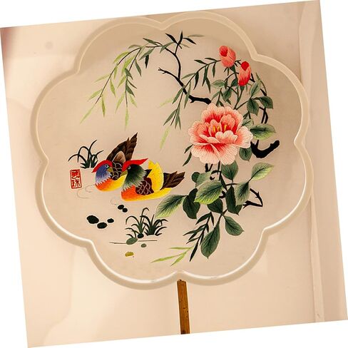 Happyyami DIY Fan 4pcs Chinese Plastic Frames for Hand Fan Making Butterfly Crown Shapes Wedding Decor in Saudi Arabia