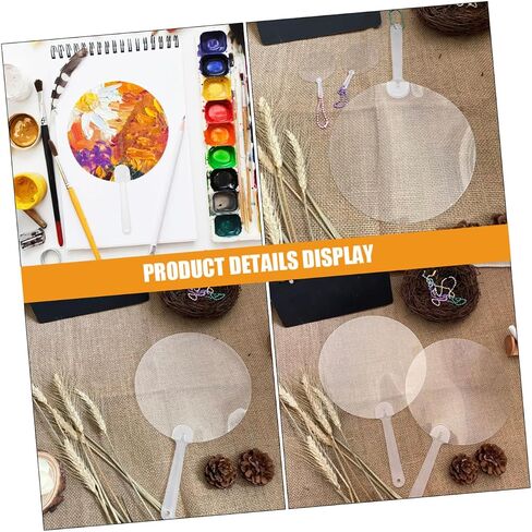 Cabilock 8pcs Flant Handheld Fans للطلاء DIY و Graffiti لحفلات الزفاف والمشاريع الفنية خفيفة الوزن ومحمول لوازم الأحداث والاحتفالات in Saudi Arabia