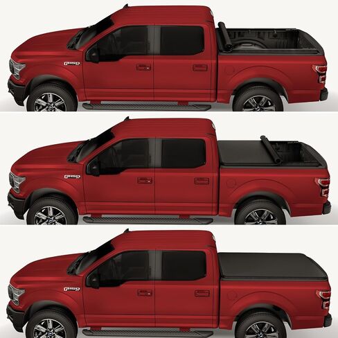 ‌kikito غطاء Tri-Fold Tonneau Hard Tri-Fold For 2016-2025 Toyota Tacoma 5ft Bed (59.8-60.5in) | تركيب مقاوم للماء وعدم الحفر in Kuwait