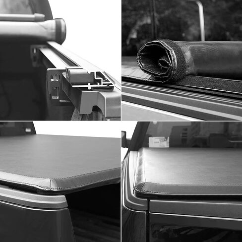 ‌kikito غطاء Tri-Fold Tonneau Hard Tri-Fold For 2016-2025 Toyota Tacoma 5ft Bed (59.8-60.5in) | تركيب مقاوم للماء وعدم الحفر in Kuwait