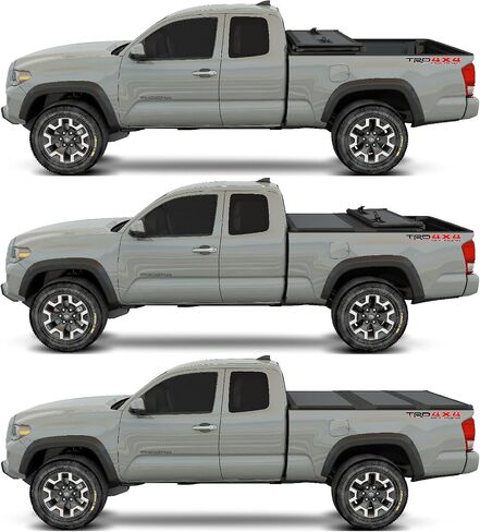 ‌kikito غطاء Tri-Fold Tonneau Hard Tri-Fold For 2016-2025 Toyota Tacoma 5ft Bed (59.8-60.5in) | تركيب مقاوم للماء وعدم الحفر in Kuwait