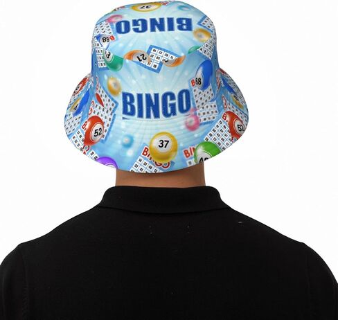 Bingo 2 Bucket Hat Unisex Fisherman Hats Summer Sun Cap Outdoor Travel Beach for Women and Men in Kuwait