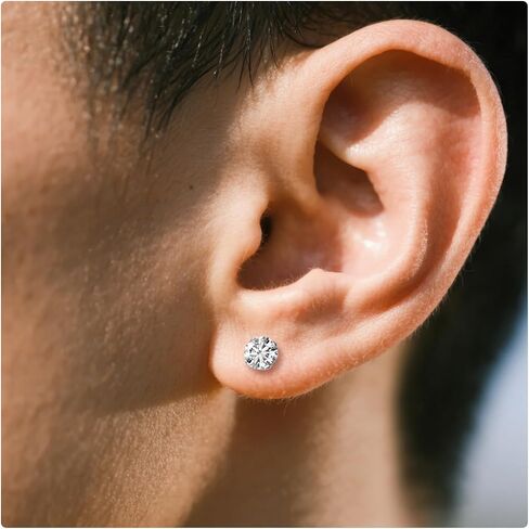 مقاييس Ruifan للآذان ASTM F136 Titanium Round Clear Cz Single Flare Tapers Screw Screw Mauges Earrings Earing Expander Strudding Kit Pister for Women Men 10g 8g 4g 4g 2g 0g 00g in Saudi Arabia