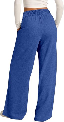 Zwrxw Womens Wide Leg passpants عالية الخصر سراويل فضفاضة من الركض الرياضي للعرق سراويل عرق صالة غير رسمية بانت الرياضة العصرية العصرية in Kuwait