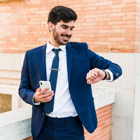 4 حزمة مقاطع التعادل الفولاذ المقاوم للصدأ للرجال ، حانات العلاقات الفضية الكلاسيكية للعلاقات العادية ، مقاطع ربطة عنق للرجال لآباء حفل زفاف الأعمال الرسمية هدية اليوم in Saudi Arabia