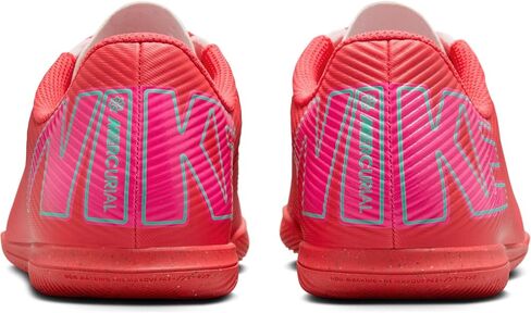 Nike Jr. Mercurial Vapor 16 Club Little/Big Kids' IC Low-Top Soccer Shoes (FQ8289-800, Ember Glow/Aurora Green) in Saudi Arabia