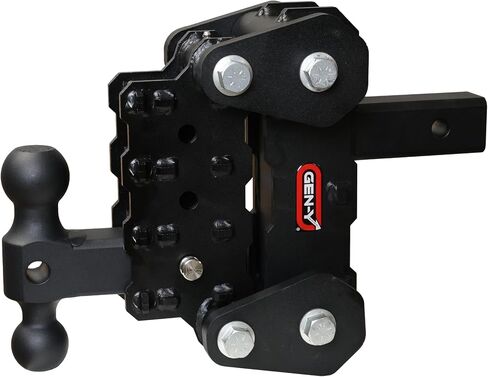 Gen -Y Hitch - Hitch Fantom -tort -flex مع تركيب كرة مزدوج لـ 2 "مستقبل - 4.25" انخفاض - قدرة السحب 10K رطل - 1K رطل لسان الوزن - أسود in Saudi Arabia