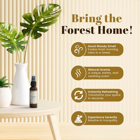 Forest Rain Air Freshener Room Spray for Home Spray for Good woody Smell of Morning Rains in a Forest, Enhance Mood, Scented Air Freshener used on Curtains, Cushions, Fabric Wall - 1.69 OZ in Saudi Arabia