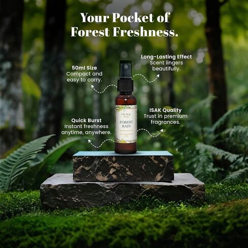 Forest Rain Air Freshener Room Spray for Home Spray for Good woody Smell of Morning Rains in a Forest, Enhance Mood, Scented Air Freshener used on Curtains, Cushions, Fabric Wall - 1.69 OZ in Saudi Arabia