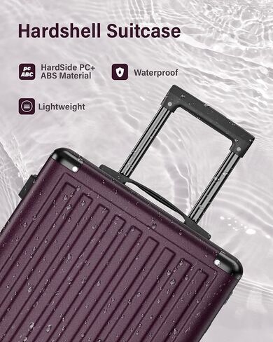 Suitour 28 inch Luggage with Spinner Wheels, Hardside Lightweight Suitcases with TSA Lock in Saudi Arabia