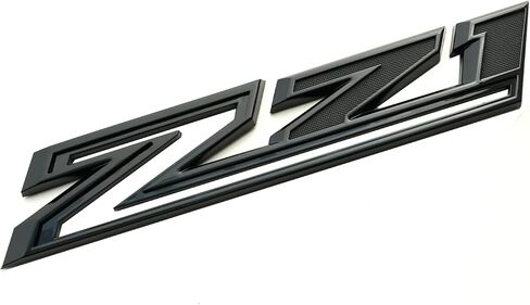 2 Pack 2019-2025 Z71 شارات الشاشة الجانبية متوافقة مع Silverado Z71 Parts 84632695 (Black Black) in Kuwait