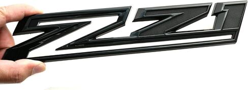 2 Pack 2019-2025 Z71 شارات الشاشة الجانبية متوافقة مع Silverado Z71 Parts 84632695 (Black Black) in Kuwait