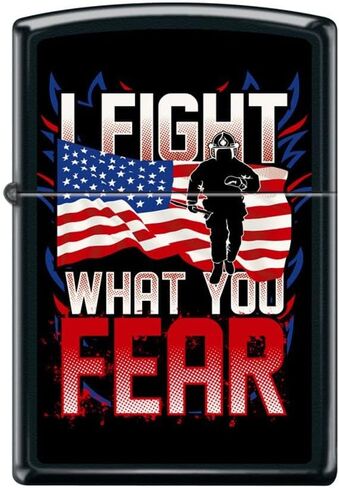 Zippo Lighter- Fire Rescue Eagle Firefighter Street Chrome Windproof Lighter #Z5158 in Saudi Arabia