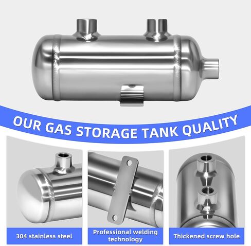 0.1Gallon 304 من الفولاذ المقاوم للصدأ الضغط العالي المصغر صغير خزان هواء خزان الهواء خزان هواء خزان الماء الخزان in Kuwait