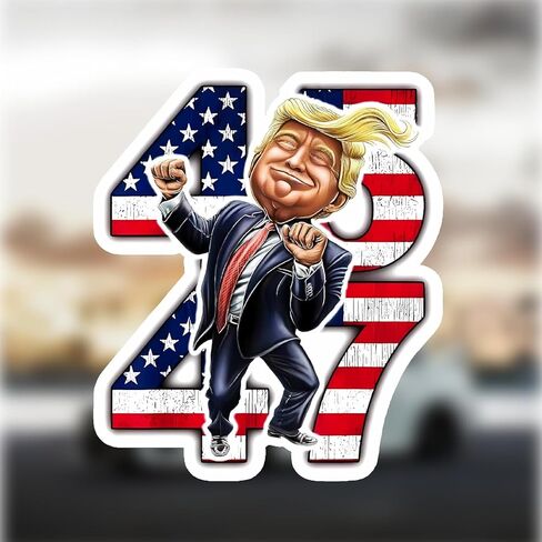 ملصقات ترامب 2024 Take America Back من الفينيل مقاومة للماء، ملصقات وشارات ترامب، ملصق ممتص الصدمات ترامب 2024 للسيارة والشاحنات والدراجات النارية والمنزل والنوافذ والكمبيوتر المحمول in Kuwait