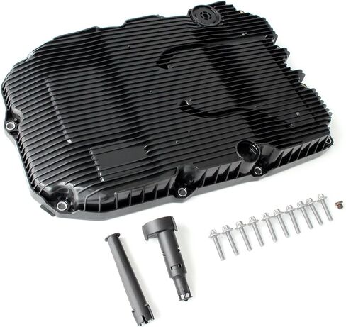 Transmission Oil Pan Sump w/Drain Plug Fit for Mercedes-Benz 2017-2018 C300 C350e AMG CLS400 W218 E300 E400 GLC43 X253 GLS550 X166 S550 S600 W222 S63 S65 SL65 SLC300 SLC43 7252703707 in Saudi Arabia