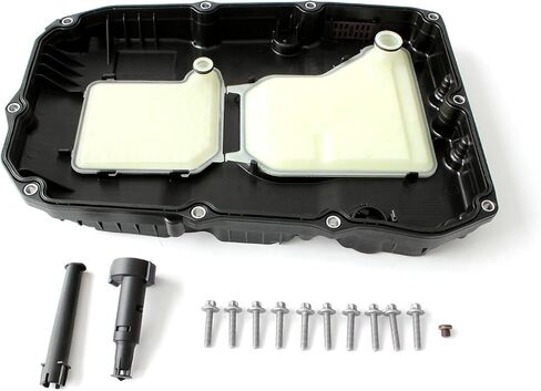 Transmission Oil Pan Sump w/Drain Plug Fit for Mercedes-Benz 2017-2018 C300 C350e AMG CLS400 W218 E300 E400 GLC43 X253 GLS550 X166 S550 S600 W222 S63 S65 SL65 SLC300 SLC43 7252703707 in Saudi Arabia