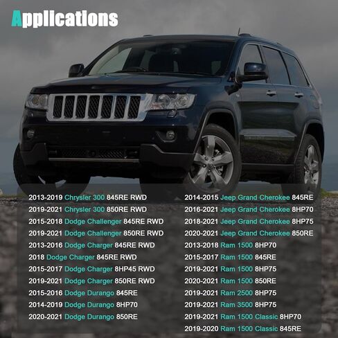 265-850 مقلاة زيت ناقل الحركة مع قابس وتصريف حشية ومسامير متوافقة مع RAM 1500 2500 3500/Jeep Grand Cherokee/Dodge Durango Challenger Charger/Chrysler 300 ، 8 سرعات ناقل حركة أوتوماتيكي in Saudi Arabia