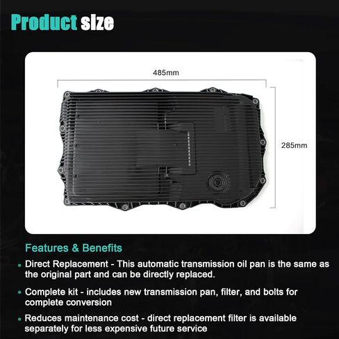 265-850 مقلاة زيت ناقل الحركة مع قابس وتصريف حشية ومسامير متوافقة مع RAM 1500 2500 3500/Jeep Grand Cherokee/Dodge Durango Challenger Charger/Chrysler 300 ، 8 سرعات ناقل حركة أوتوماتيكي in Saudi Arabia