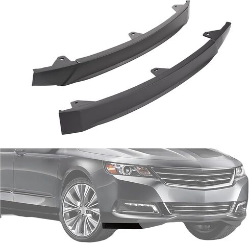 HECASA 2Pcs Front Bumper Valance Compatible with 2014-2020 Chevy Chevrolet Impala Lower Bumper Valance Apron Air Dam Protector Replacement for GM1092237 GM1092238 Black Plastic Driver & Passenger Side in Saudi Arabia