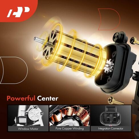A-Premium Electric Power Window Regulator with Motor Compatible with Hummer H3 2006-2010 H3T 2009-2010 Rear Left Driver Side in Saudi Arabia