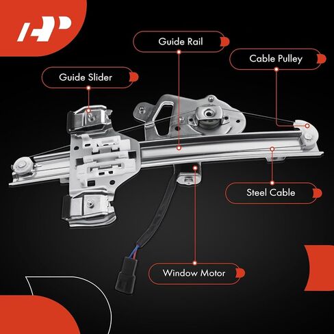 A-Premium Electric Power Window Regulator with Motor Compatible with Hummer H3 2006-2010 H3T 2009-2010 Rear Left Driver Side in Saudi Arabia