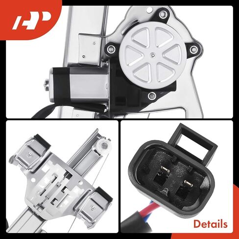 A-Premium Electric Power Window Regulator with Motor Compatible with Hummer H3 2006-2010 H3T 2009-2010 Rear Left Driver Side in Saudi Arabia