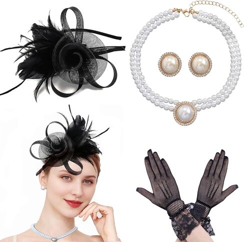 Fascinators Hats for Women Tea Party Hat with Feather for Kentucky Derby Cocktail Fancy Dress Party in Saudi Arabia