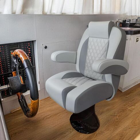 إكسسوارات الزعيم عالية الظهر الفاخرة مستلق كرسي الكابتن العائم دلو مقعد القارب مقعد اليخت مع مساند للذراعين in Kuwait