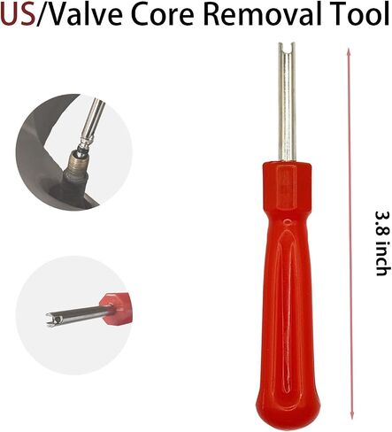 100Pcs Schrader Tire Valve Core and 1Pc Valve Core Removal Tool,Replacement for General Vehicles of Cars,Motorcycles,Bicycles and Trucks,Two Colors Seal Rubber Ring Available (Black) in Saudi Arabia
